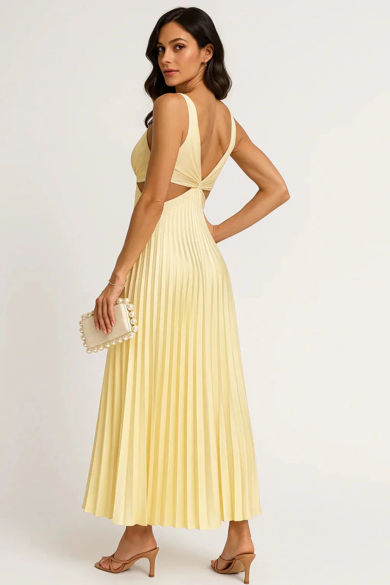 Camilla™ | Vestido Sem Mangas /Midi - | Benedita Lisboa