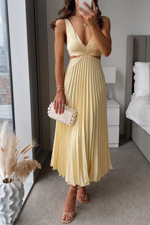 Camilla™ | Vestido Sem Mangas /Midi - | Benedita Lisboa