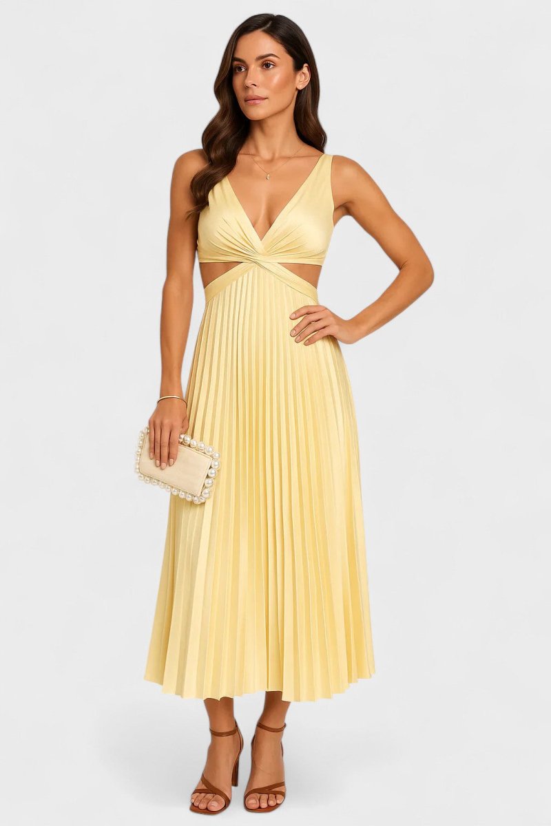 Camilla™ | Vestido Sem Mangas /Midi - | Benedita Lisboa