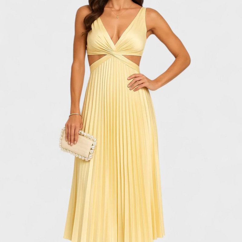 Camilla™ | Vestido Sem Mangas /Midi - | Benedita Lisboa