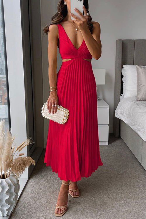 Camilla™ | Vestido Sem Mangas /Midi - | Benedita Lisboa