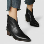 Camille™ | Botins de Luxo com Salto Baixo - | Benedita Lisboa