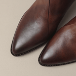 Camille™ | Botins de Luxo com Salto Baixo - | Benedita Lisboa