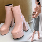 Carina™ | Botas com plataforma super alta com charme e confiança - | Benedita Lisboa