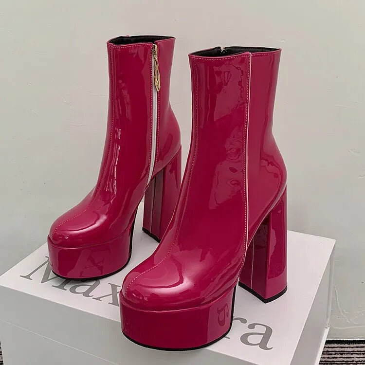 Carina™ | Botas com plataforma super alta com charme e confiança - | Benedita Lisboa