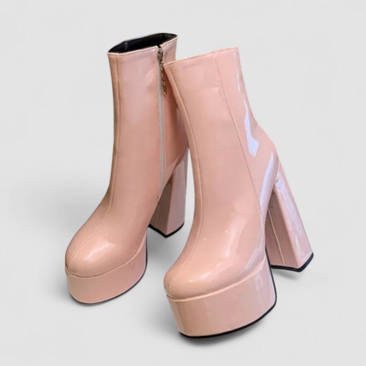 Carina™ | Botas com plataforma super alta com charme e confiança - | Benedita Lisboa