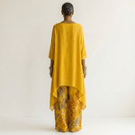 Cariola | Conjunto de Algodão-Seda em Dois Peças com Tunica Assimétrica - | Benedita Lisboa