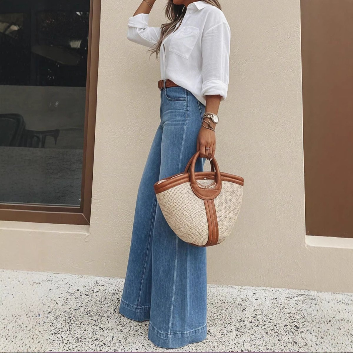 Carla™ | Jeans Slim Vintage Lavadas - 0 | Benedita Lisboa