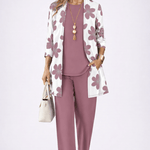Carlota™ | Conjunto de 3 Peças Rosa Velho - | Benedita Lisboa
