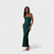Carmen™ | Vestido de cetim sem mangas - | Benedita Lisboa