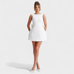 Carrie™ | Mini vestido com fita de pérolas - | Benedita Lisboa