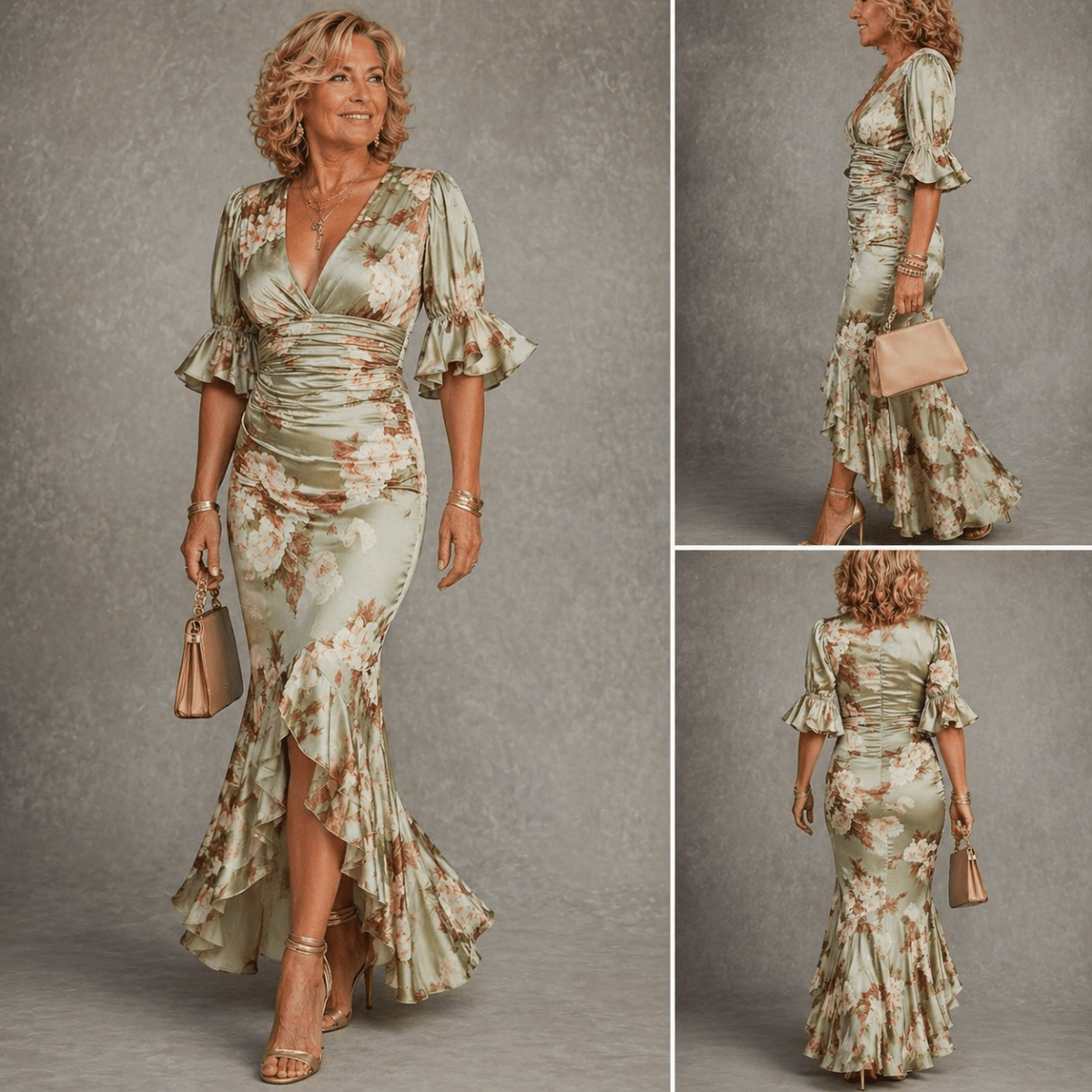 Catarina™ | Vestido Maxi Elegância Floral 🌸 - | Benedita Lisboa