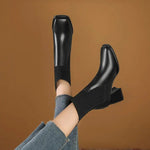 Catia™ | Botas com plataforma elegantes - | Benedita Lisboa