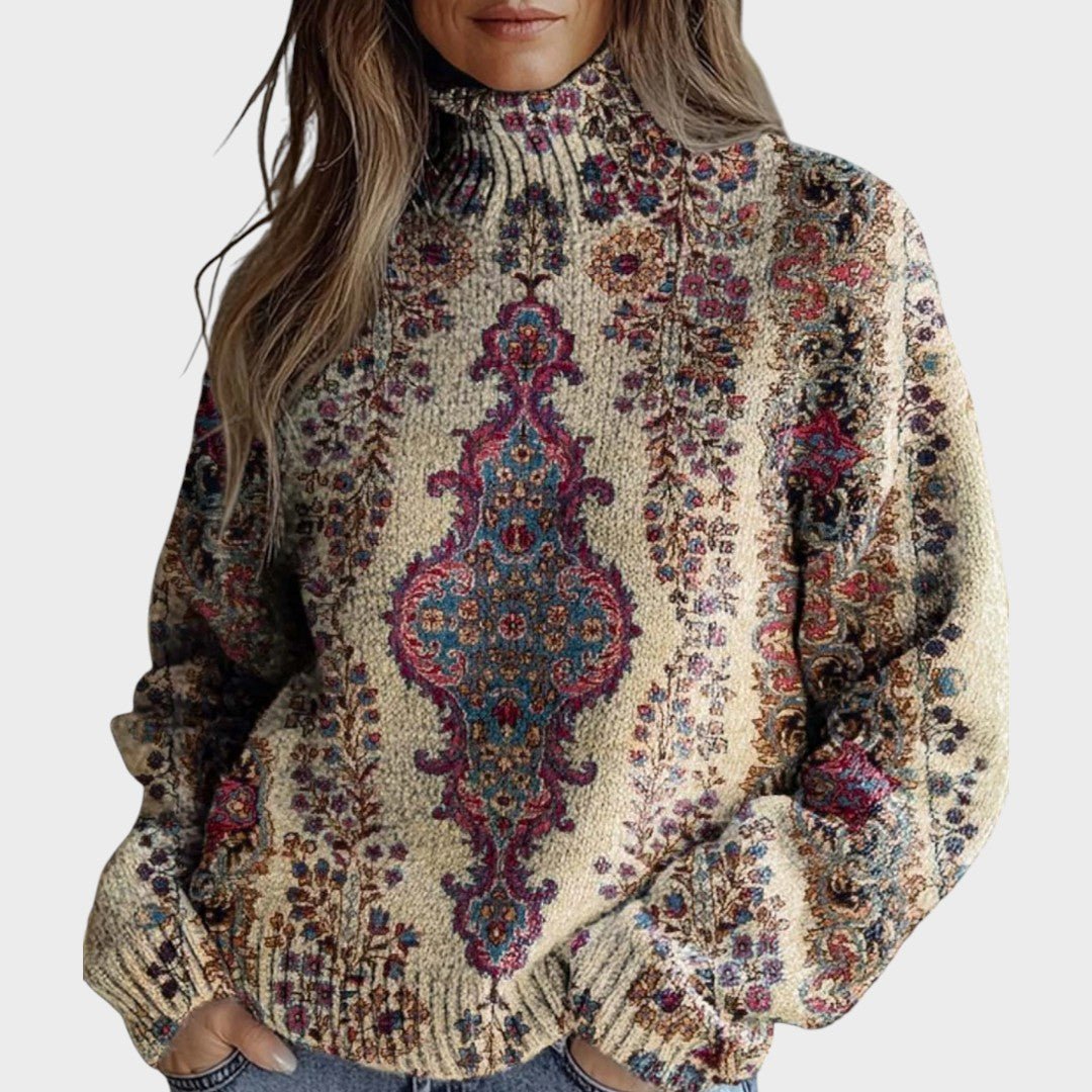 Cátia™ | Camisola de Malha Artística - | Benedita Lisboa