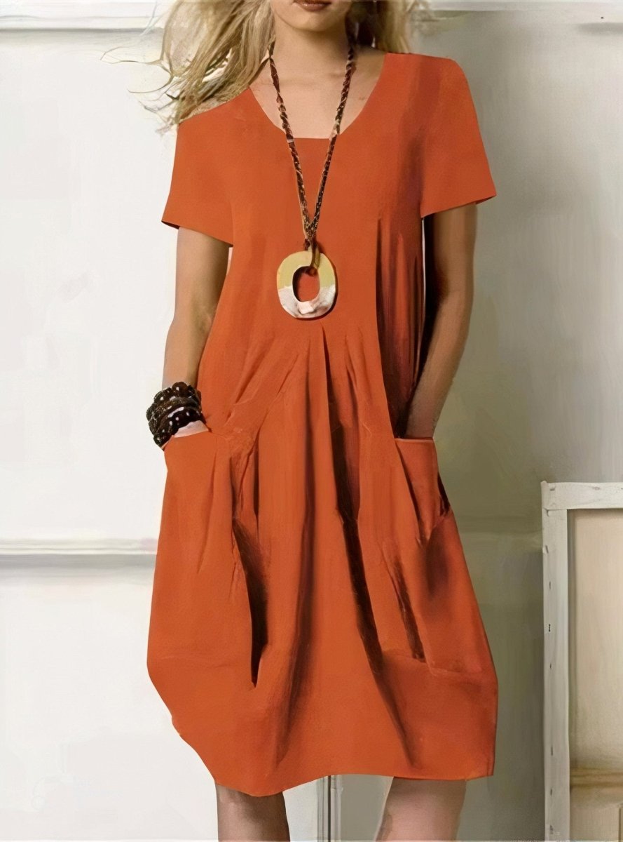 Cátia | Vestido Casual Confortável e Simples - Default | Benedita Lisboa