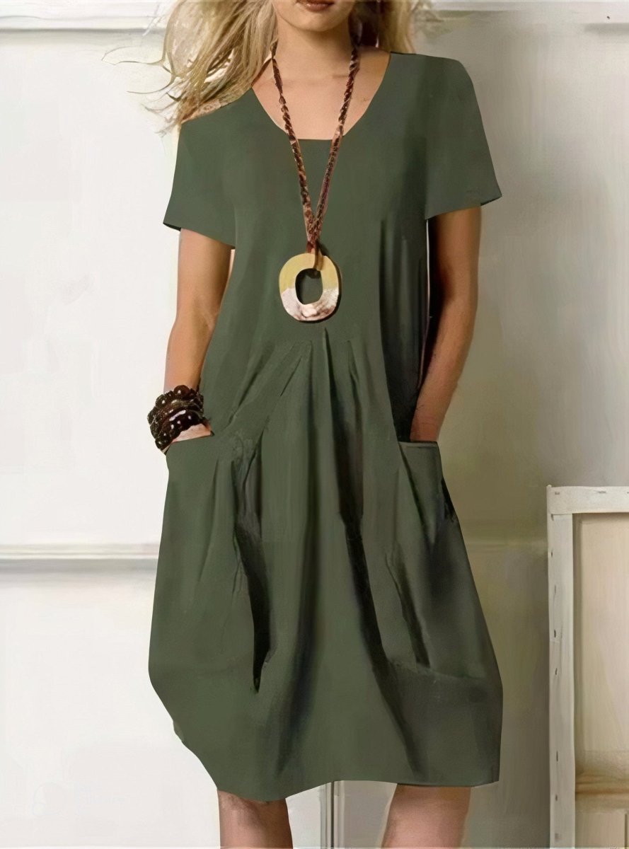 Cátia | Vestido Casual Confortável e Simples - Default | Benedita Lisboa
