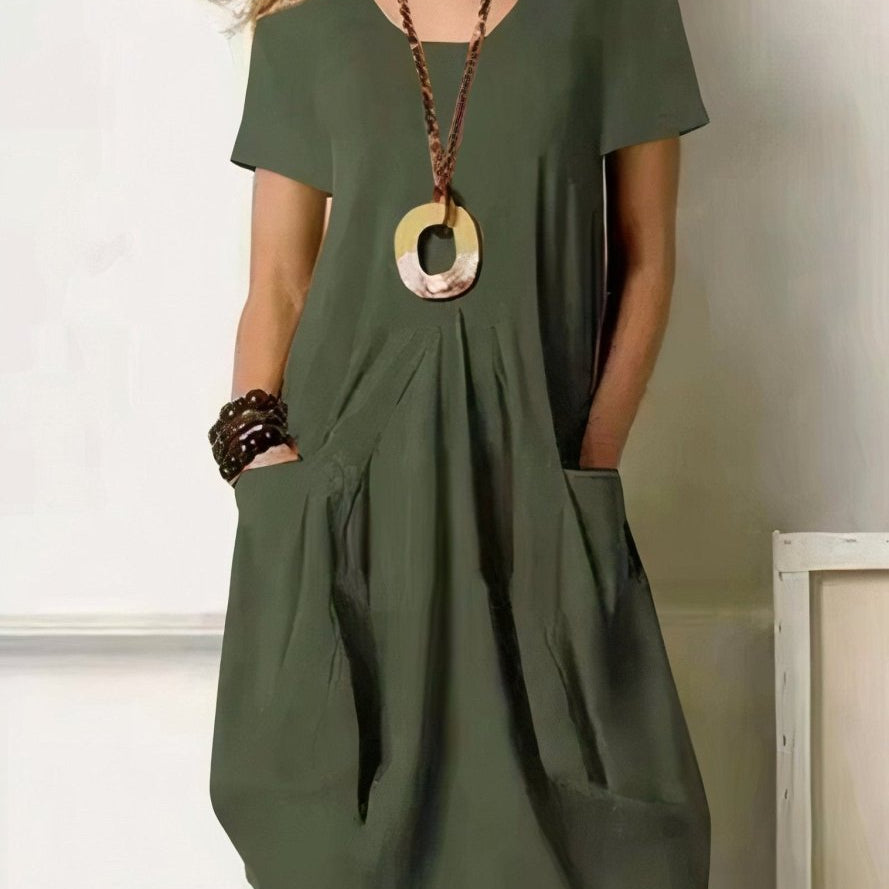 Cátia | Vestido Casual Confortável e Simples - Default | Benedita Lisboa