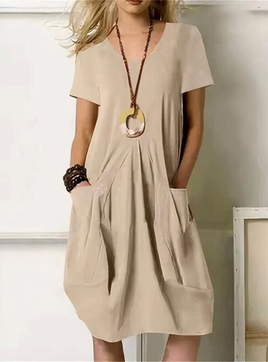Cátia | Vestido Casual Confortável e Simples - Default | Benedita Lisboa