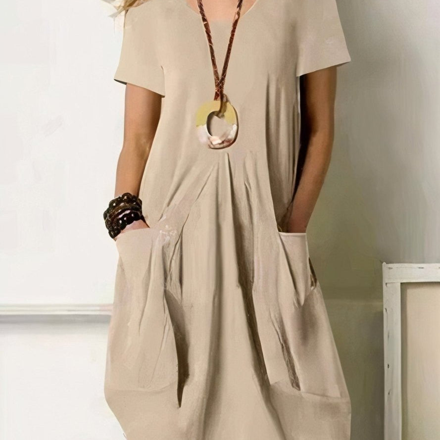 Cátia | Vestido Casual Confortável e Simples - Default | Benedita Lisboa