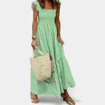 Cecília™ | Vestido Longo Estampado Perfeito para o Verão - | Benedita Lisboa