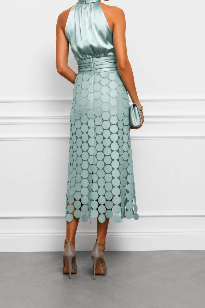 Celine | Elegant Midi Dress For Ceremonies - | Benedita Lisboa