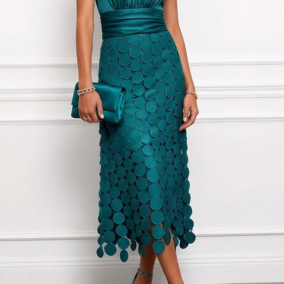 Celine | Elegant Midi Dress For Ceremonies - | Benedita Lisboa