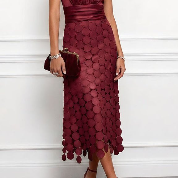 Celine | Elegant Midi Dress For Ceremonies - | Benedita Lisboa