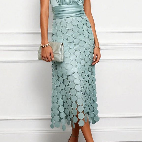 Celine | Elegant Midi Dress For Ceremonies - | Benedita Lisboa