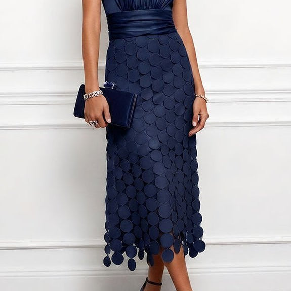 Celine | Elegant Midi Dress For Ceremonies - | Benedita Lisboa
