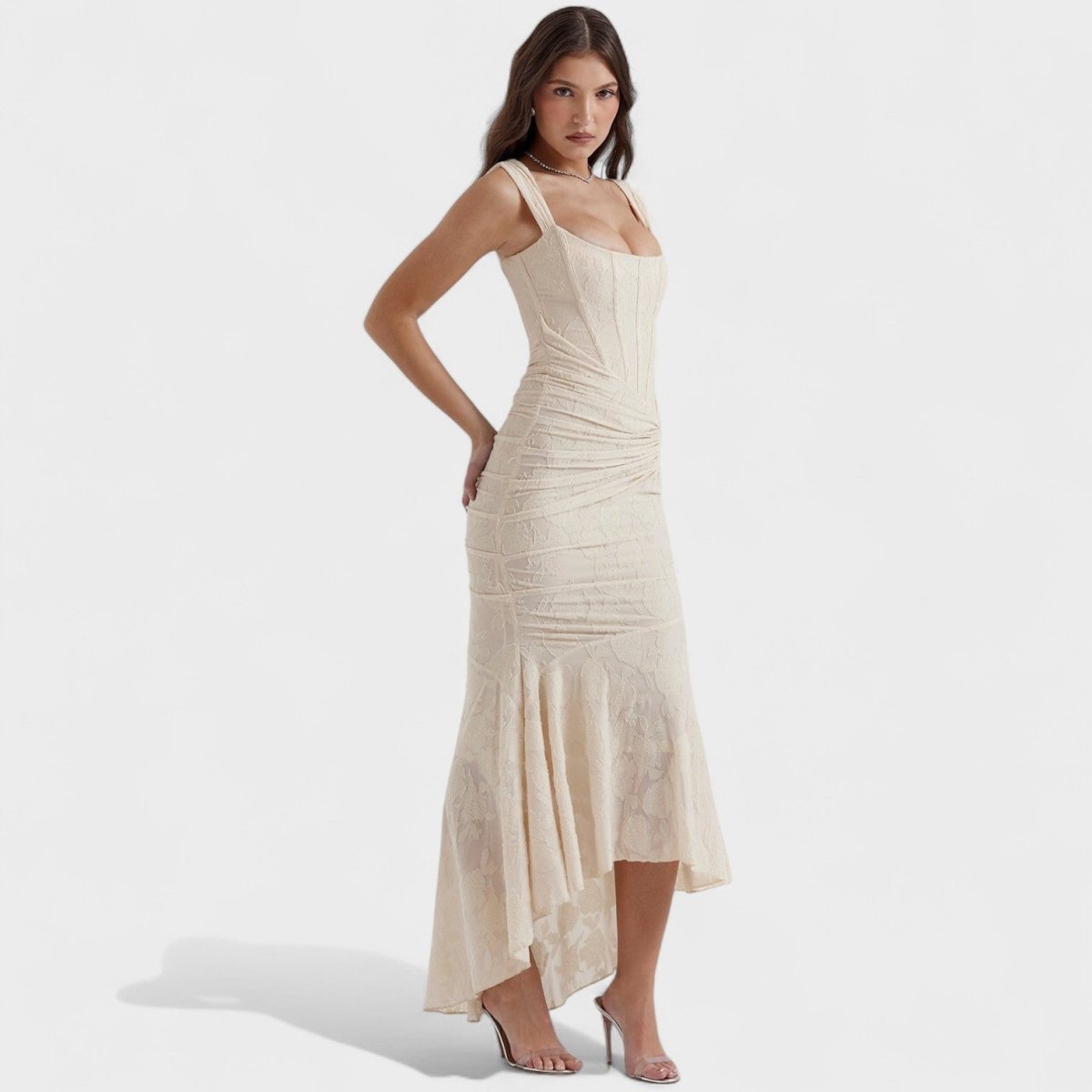 Cesca™ | Vestido de silhueta escultural - | Benedita Lisboa