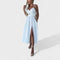 Cielo Divino™ | Vestido Midi con Abertura Frontal - | Benedita Lisboa