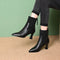 Clara™ | Botas com plataforma em Couro - | Benedita Lisboa