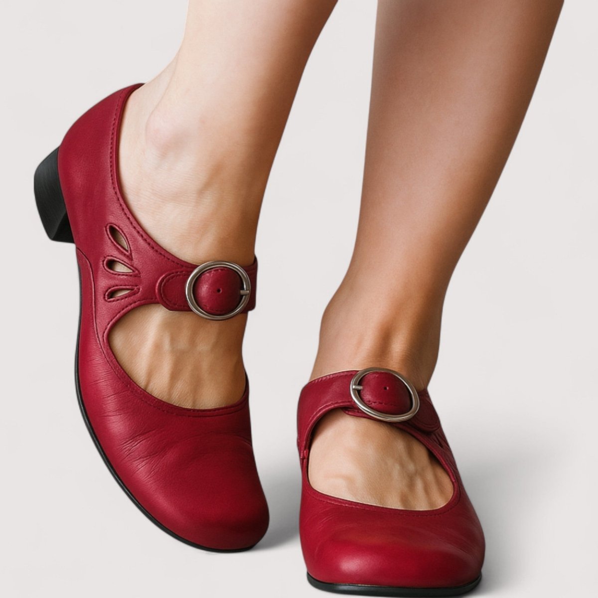 Clara™ | Scarpin Elegante em Couro Sintético - | Benedita Lisboa