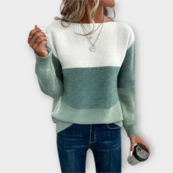 Clara™ | Suéter Tricolor - | Benedita Lisboa