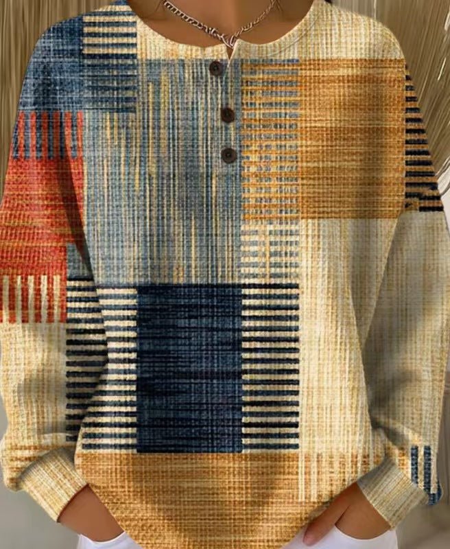 CLARA™ | Suéter Vintage Multicolorido - Suéter Vintage | Benedita Lisboa