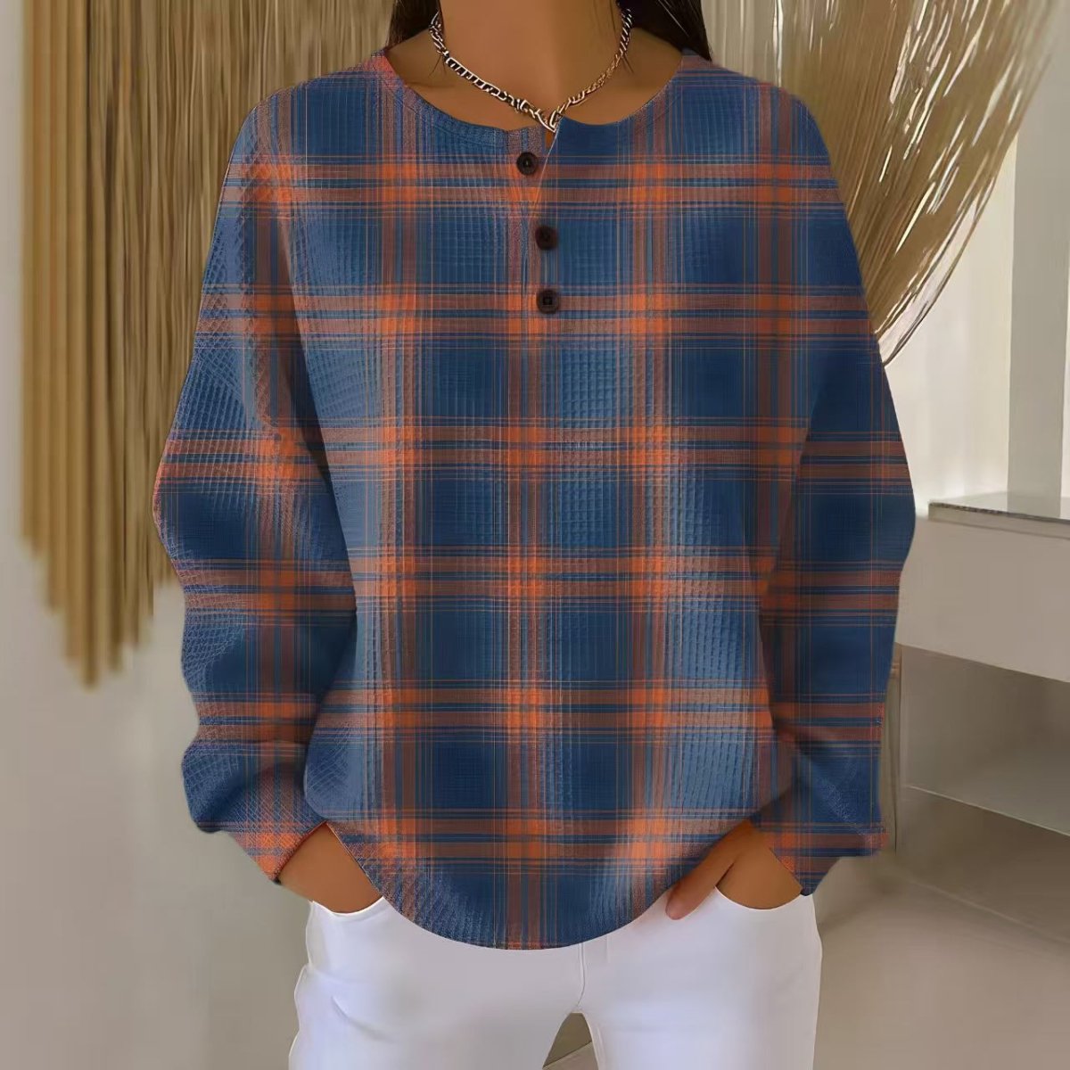 CLARA™ | Suéter Vintage Multicolorido - Suéter Vintage | Benedita Lisboa