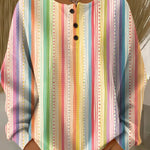 CLARA™ | Suéter Vintage Multicolorido - Suéter Vintage | Benedita Lisboa