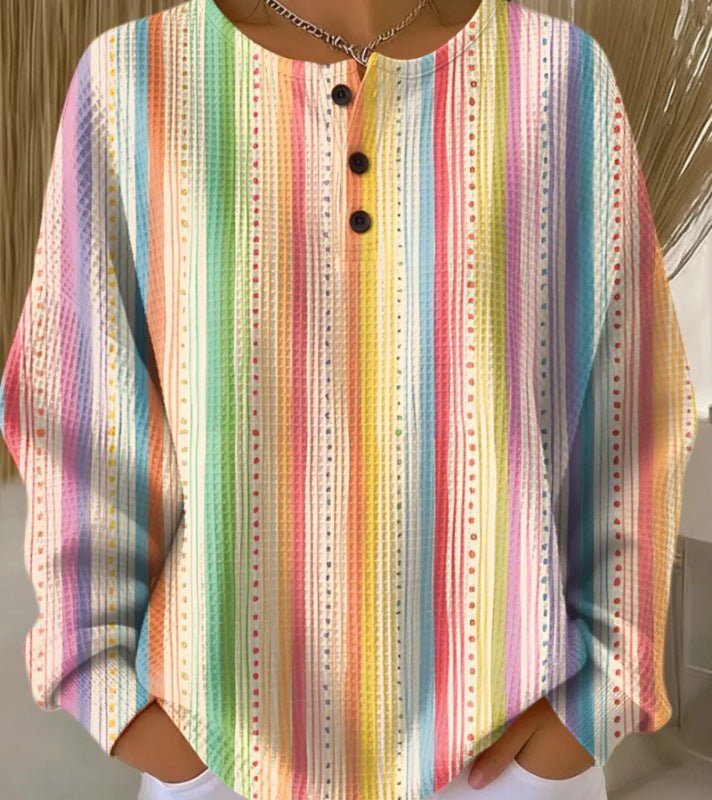 CLARA™ | Suéter Vintage Multicolorido - Suéter Vintage | Benedita Lisboa