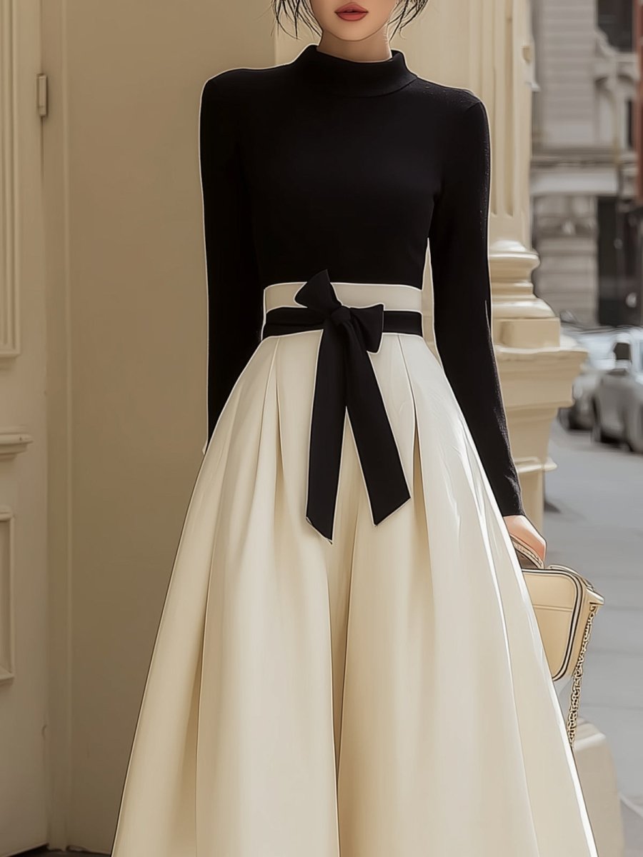 CLÁSSICA™ | Conjunto Elegante com Top Ajustado e Saia Plissada - Cojunto de verão | Benedita Lisboa