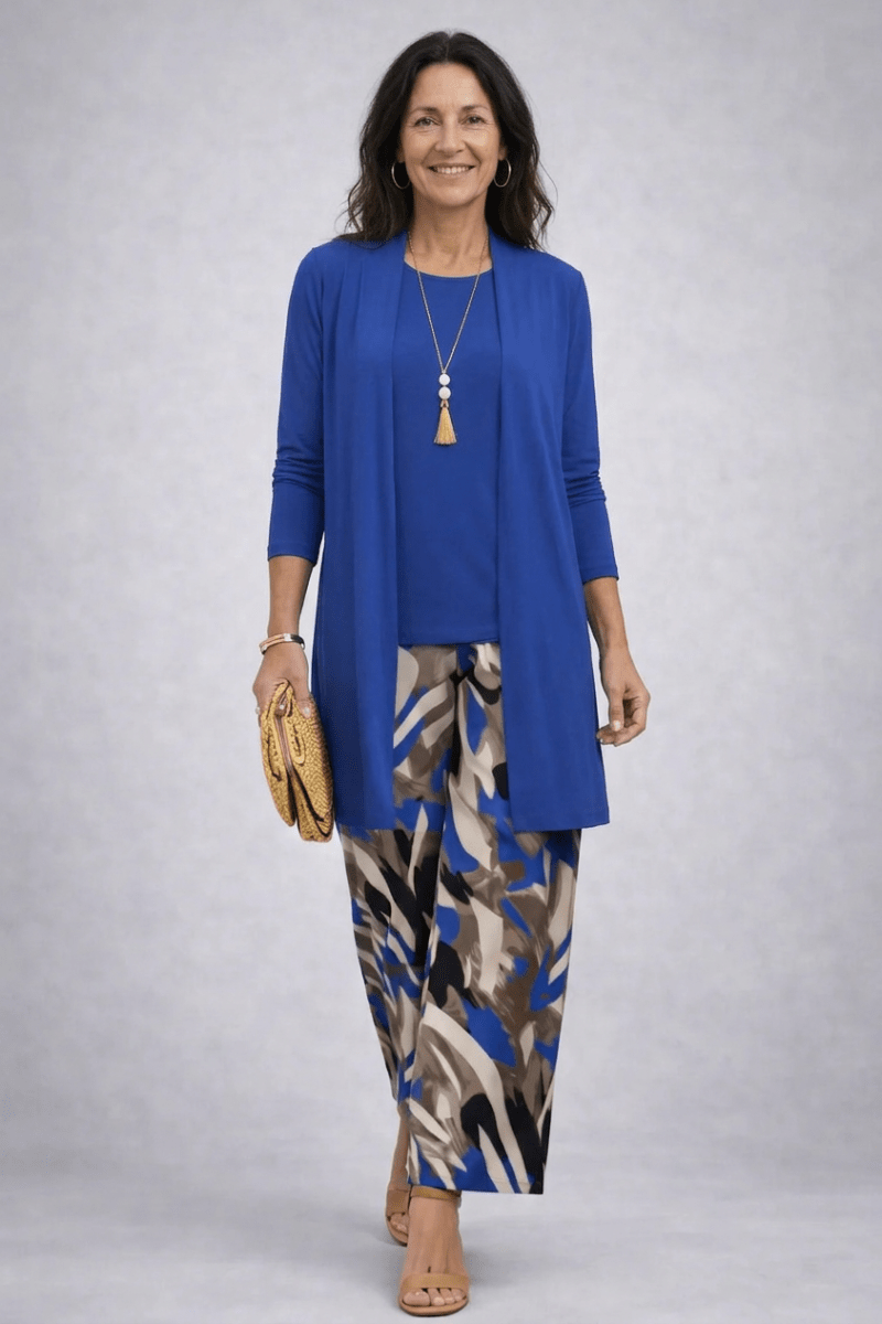 Cláudia™ | Conjunto de 3 Peças Azul - | Benedita Lisboa