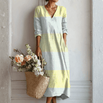 Cláudia™ | Vestido de Linho Elegância Natural - Vestido | Benedita Lisboa