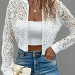 Colette™ | Casaco Curto em Renda - | Benedita Lisboa