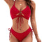 Conjunto de Biquíni com Laço Frontal - | Benedita Lisboa