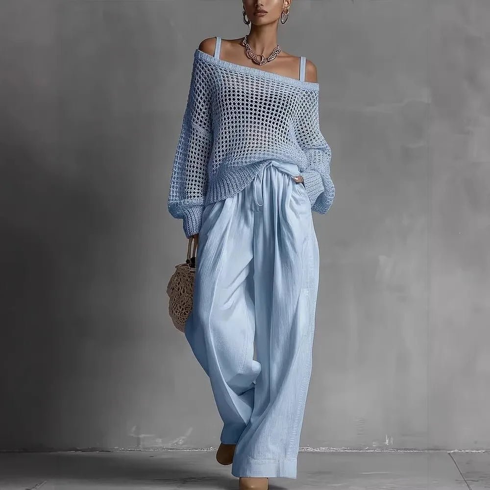 Conjunto Elegante de Duas Peças Claribel™ - | Benedita Lisboa