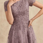 Constança™ | Vestido Midi de Renda Super Elegante - Mother of the Bride Dresses | Benedita Lisboa