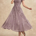 Constança™ | Vestido Midi de Renda Super Elegante - Mother of the Bride Dresses | Benedita Lisboa