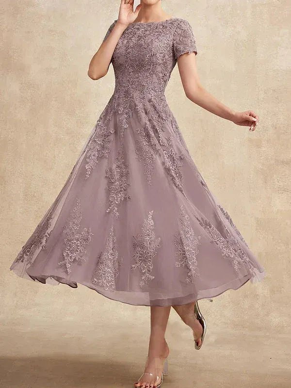 Constança™ | Vestido Midi de Renda Super Elegante - Mother of the Bride Dresses | Benedita Lisboa