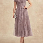 Constança™ | Vestido Midi de Renda Super Elegante - Mother of the Bride Dresses | Benedita Lisboa