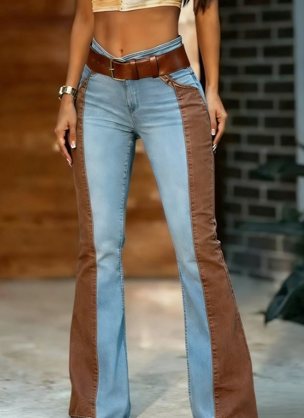 CowGirl™ | Jeans Boca de Sino Bicolor - 4 | Benedita Lisboa