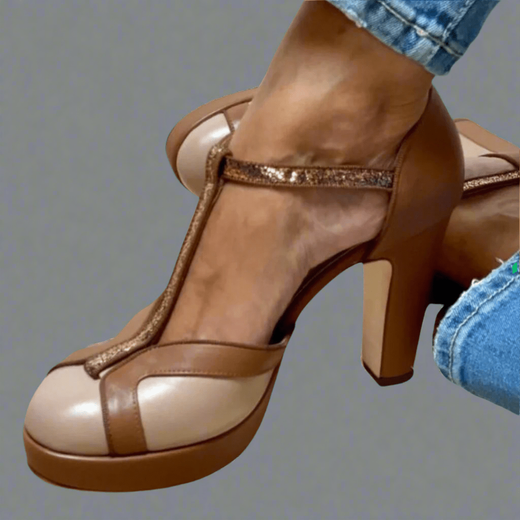 Criselmara™ | Sandálias de salto alto elegantes e confortáveis - | Benedita Lisboa